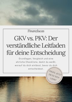 Titelseite: GKV vs. PKV, der verständliche Leitfaden von Finanzlucas